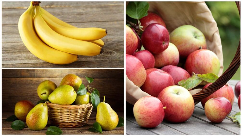 פירות טובים לגאוט - בננות, אגסים ותפוחים