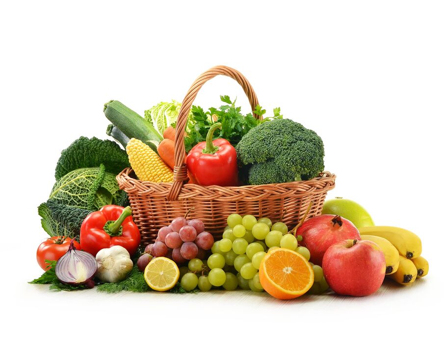 פירות וירקות טריים בדיאטה